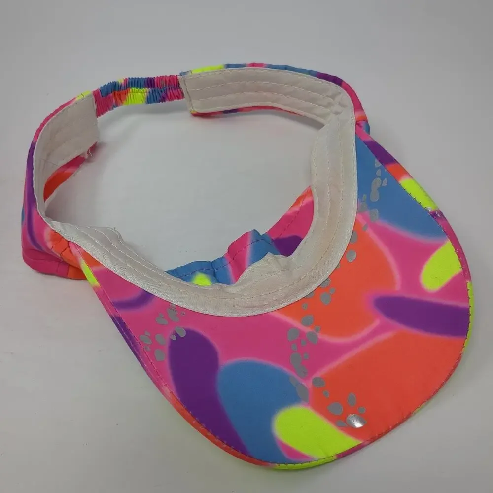 Barbie Sun Visor Cap Multicolor One Size Adjustable Embroidered Skating Outfit - Picture 7 of 8